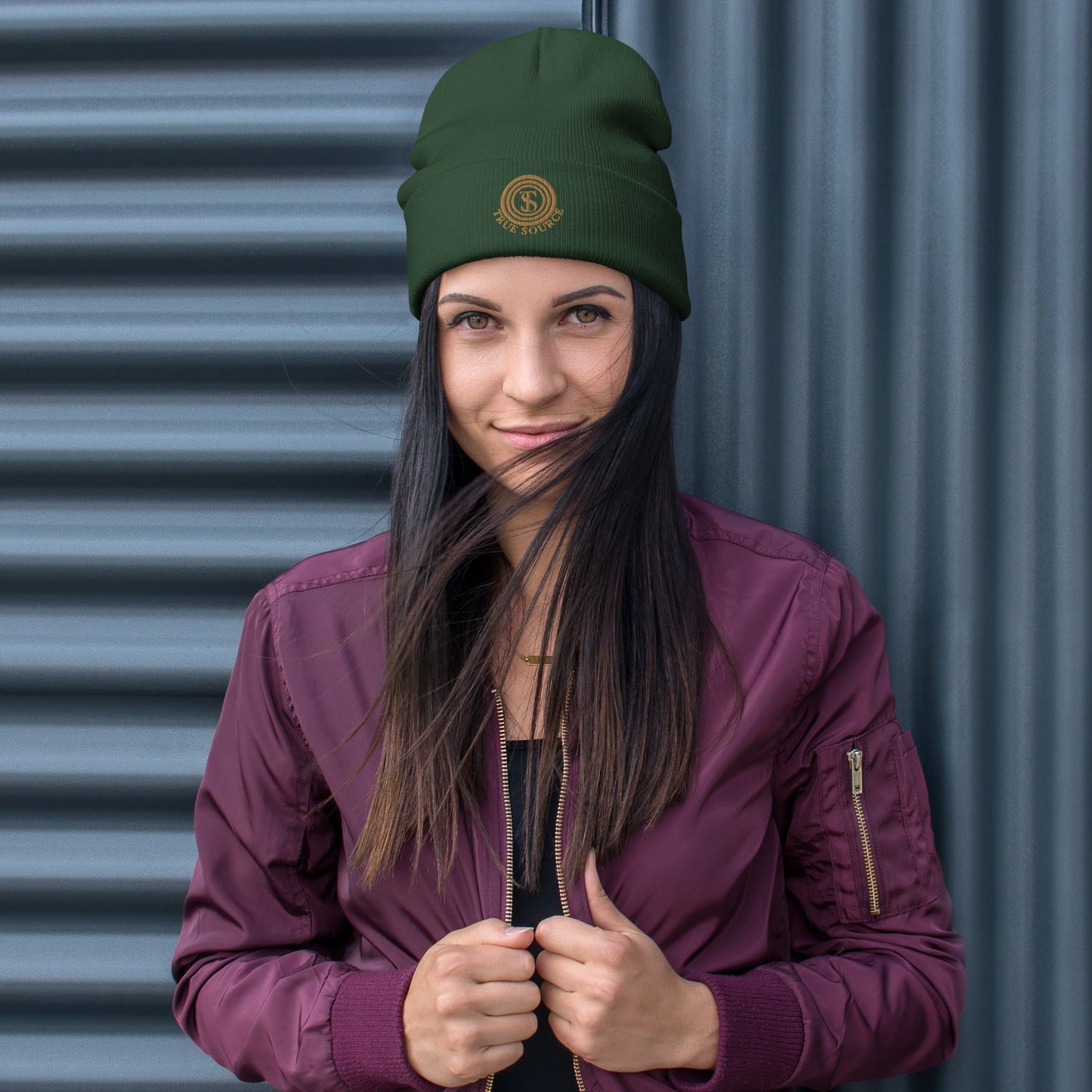 True Source-Embroidered Beanie