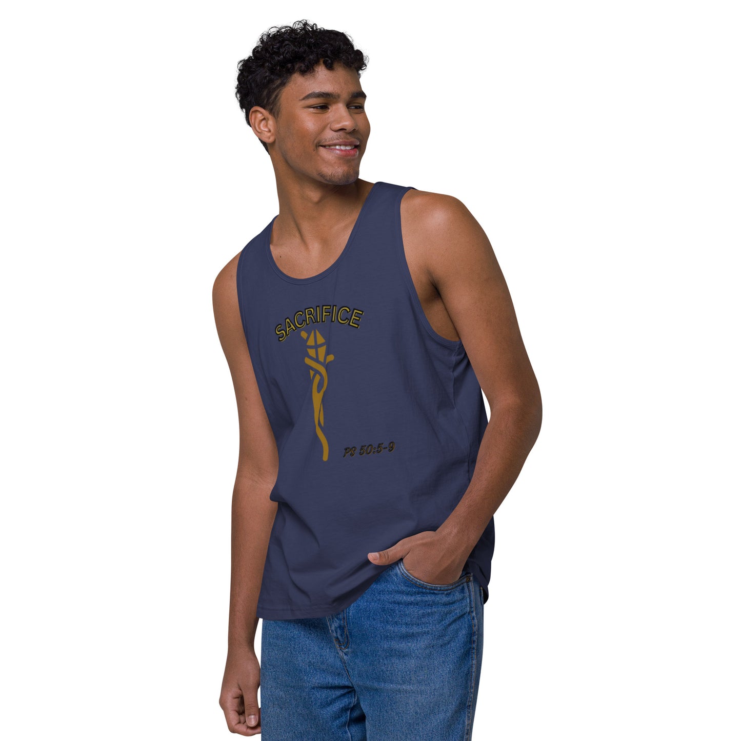 Think Positive-Men’s premium tank top