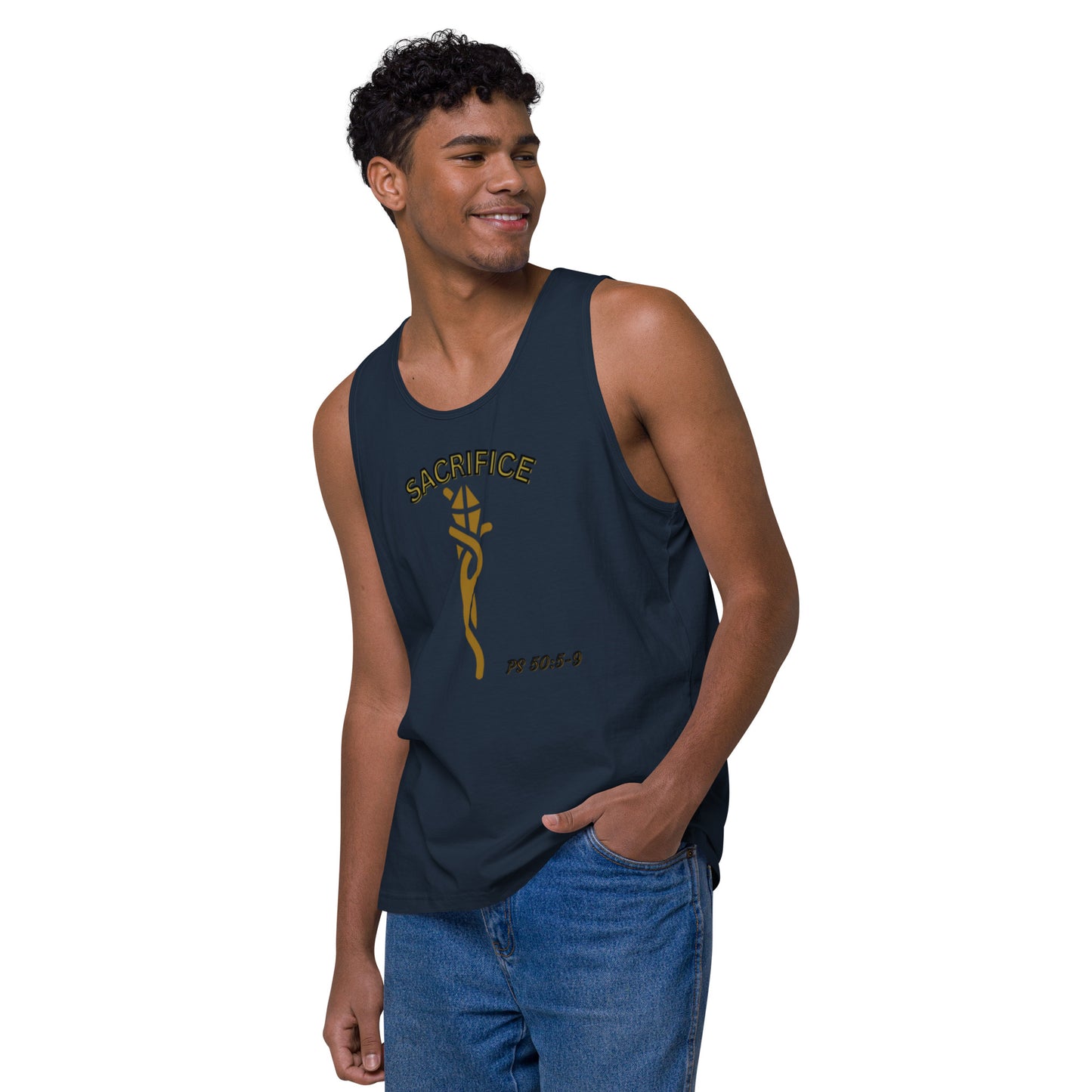 Think Positive-Men’s premium tank top