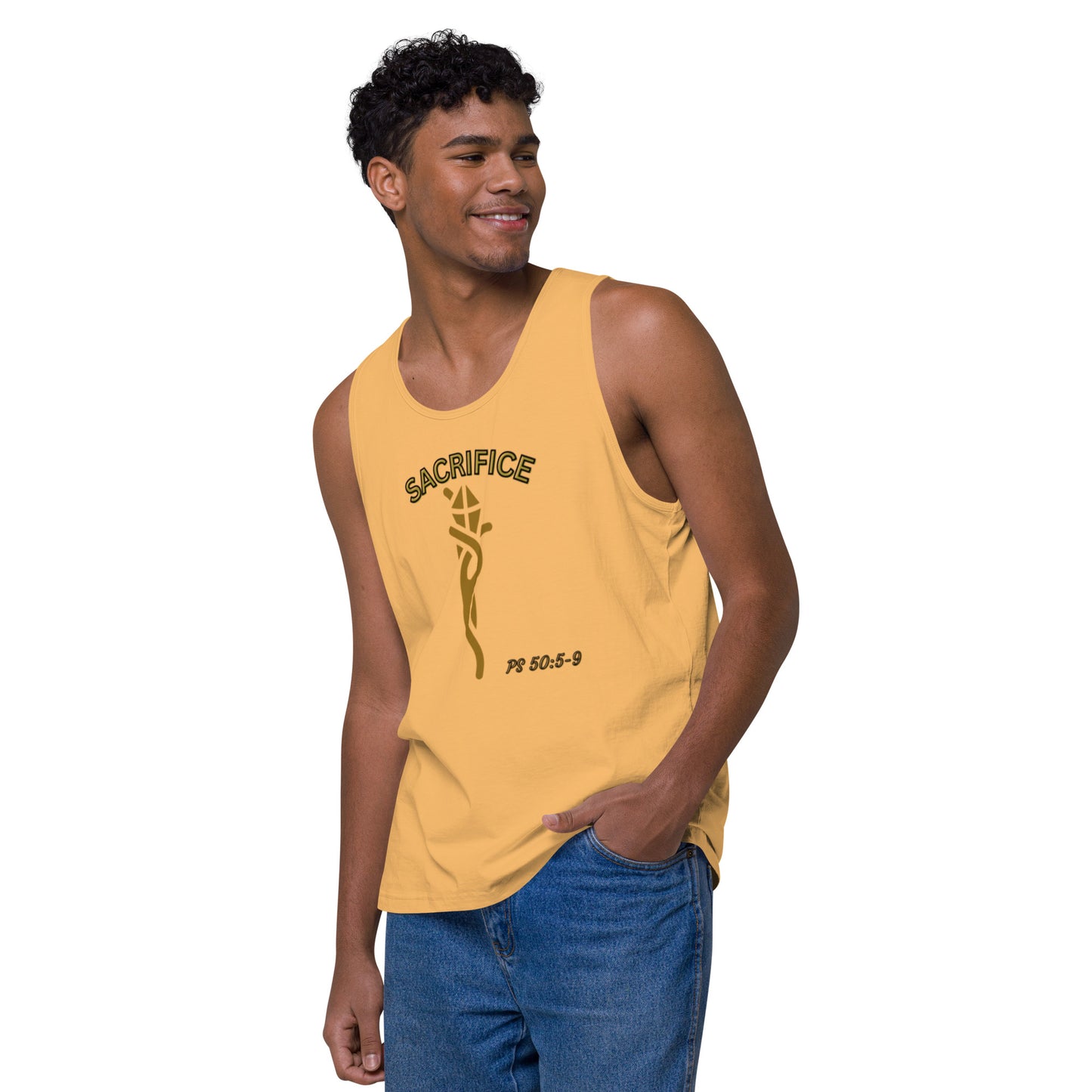 Think Positive-Men’s premium tank top