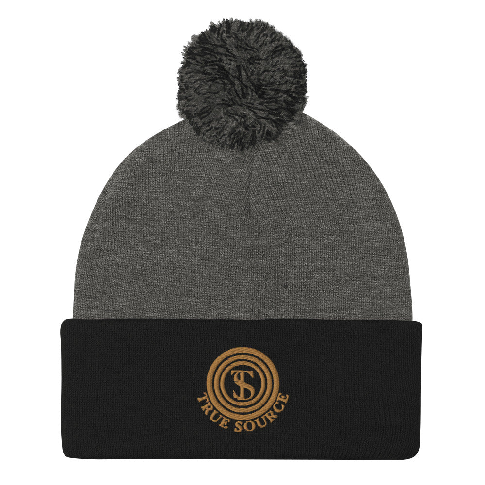 True Source-Pom-Pom Beanie