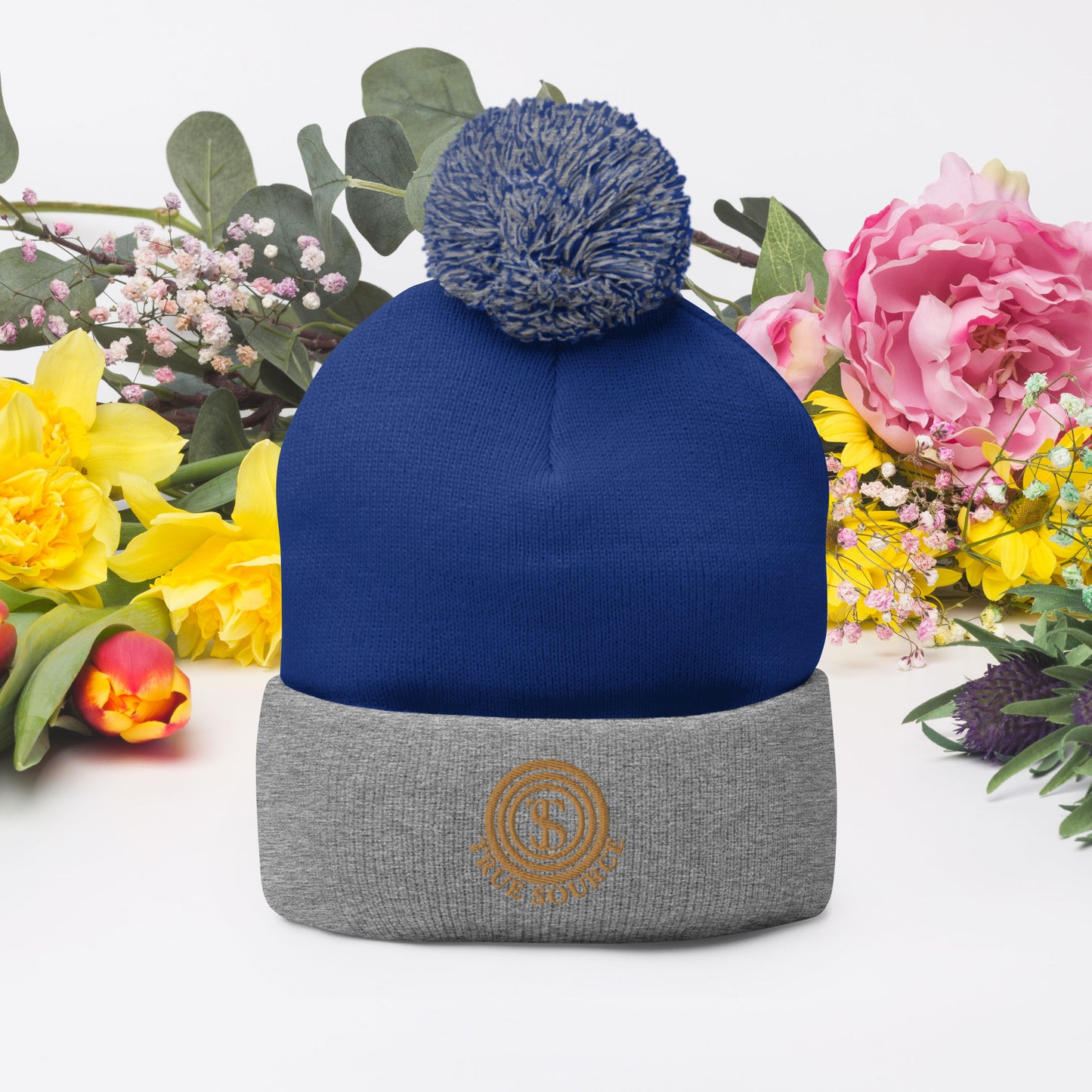 True Source-Pom-Pom Beanie