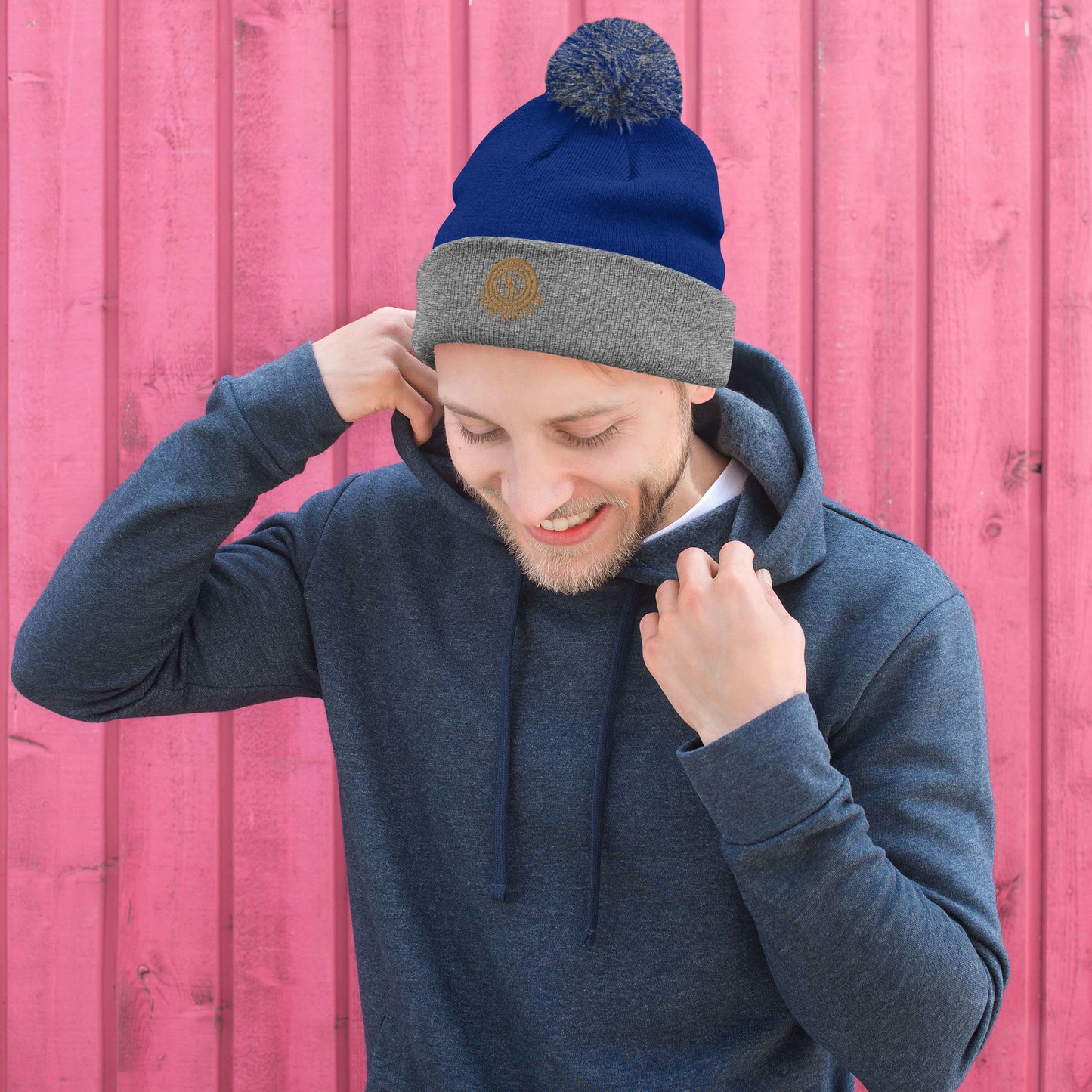 True Source-Pom-Pom Beanie