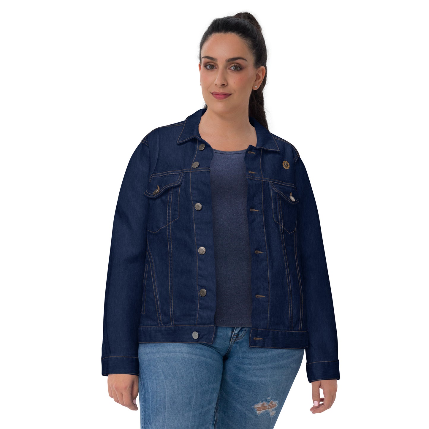 True Source-Embroidery Unisex denim jacket