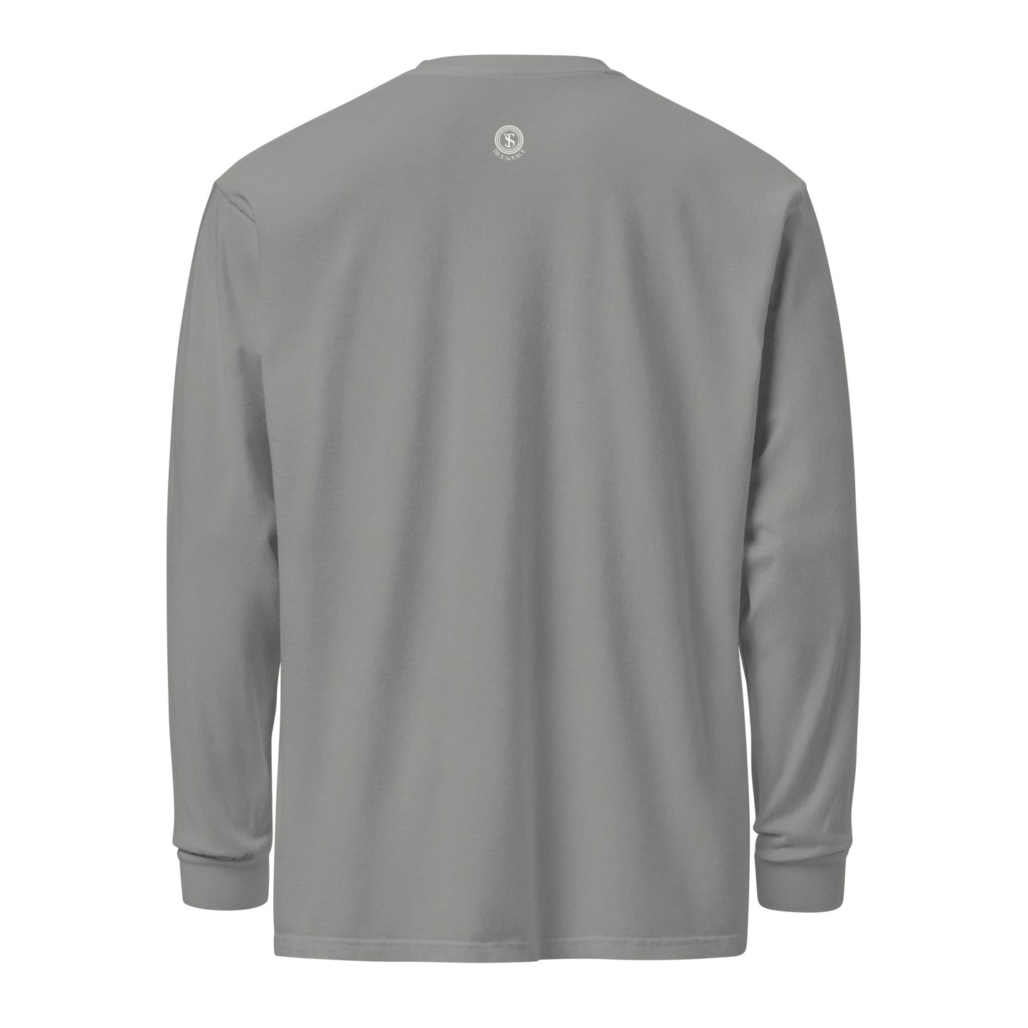 Think Positive-Garment-dyed heavyweight long-sleeve shirt