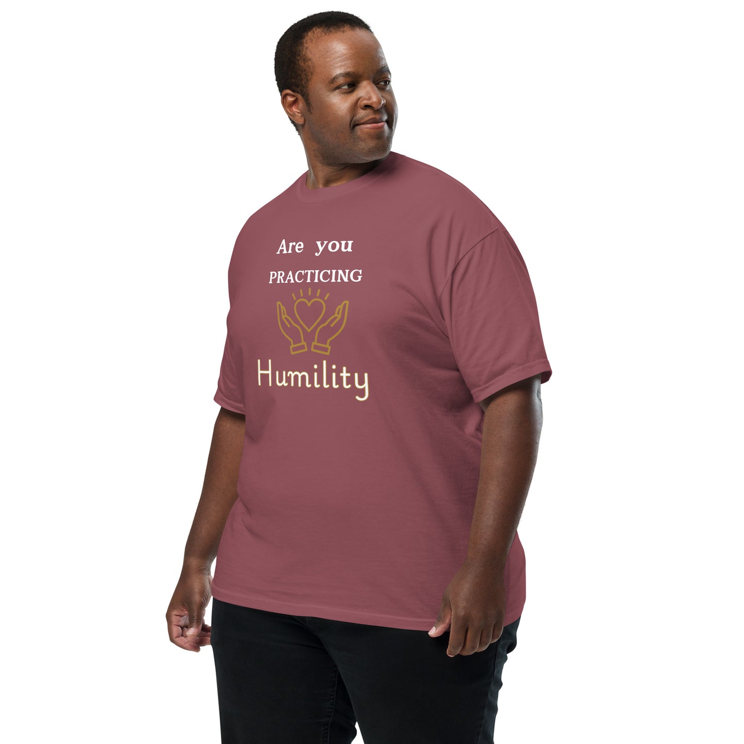 Think Positive-Unisex garment-dyed heavyweight t-shirt