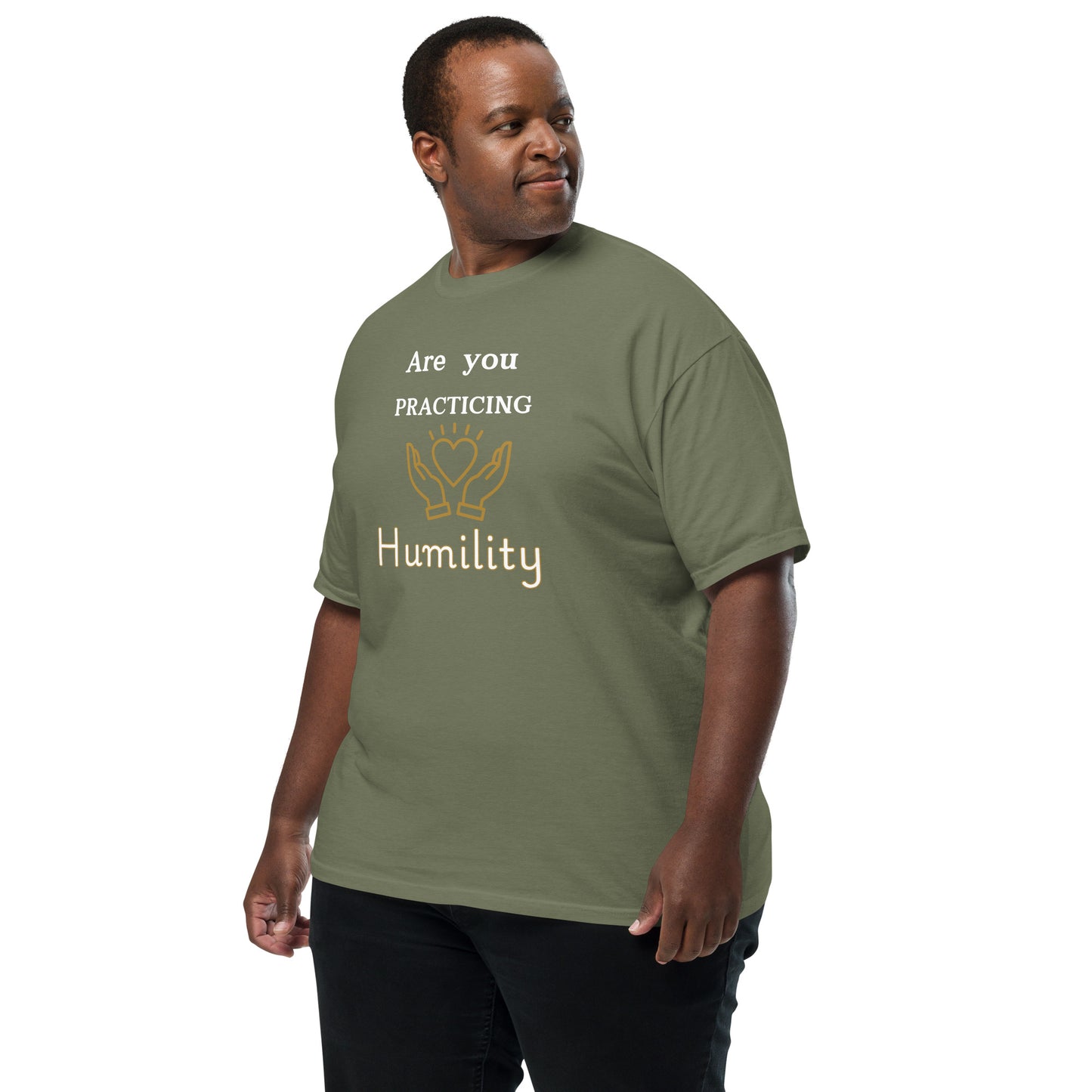 Think Positive-Unisex garment-dyed heavyweight t-shirt