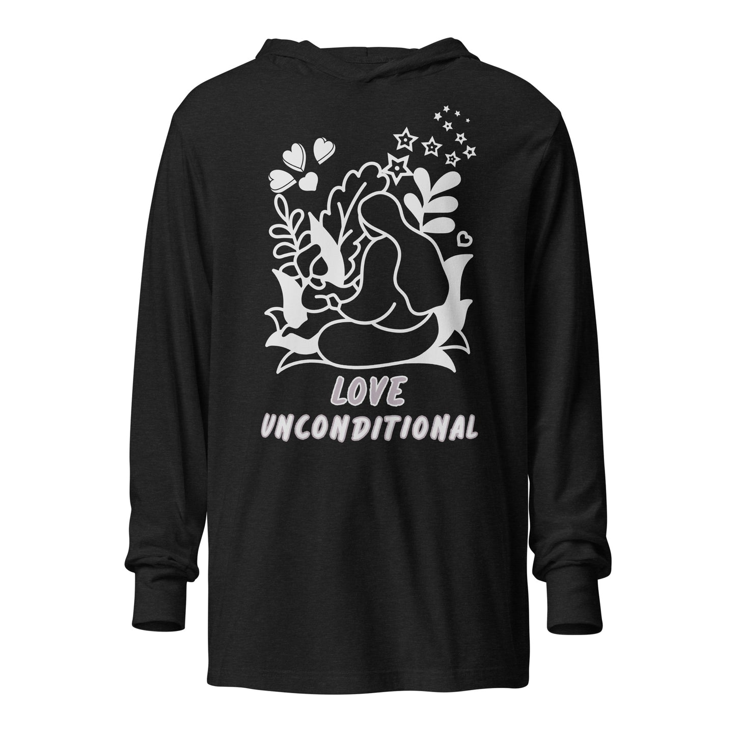 A Heart Thing-Hooded long-sleeve tee