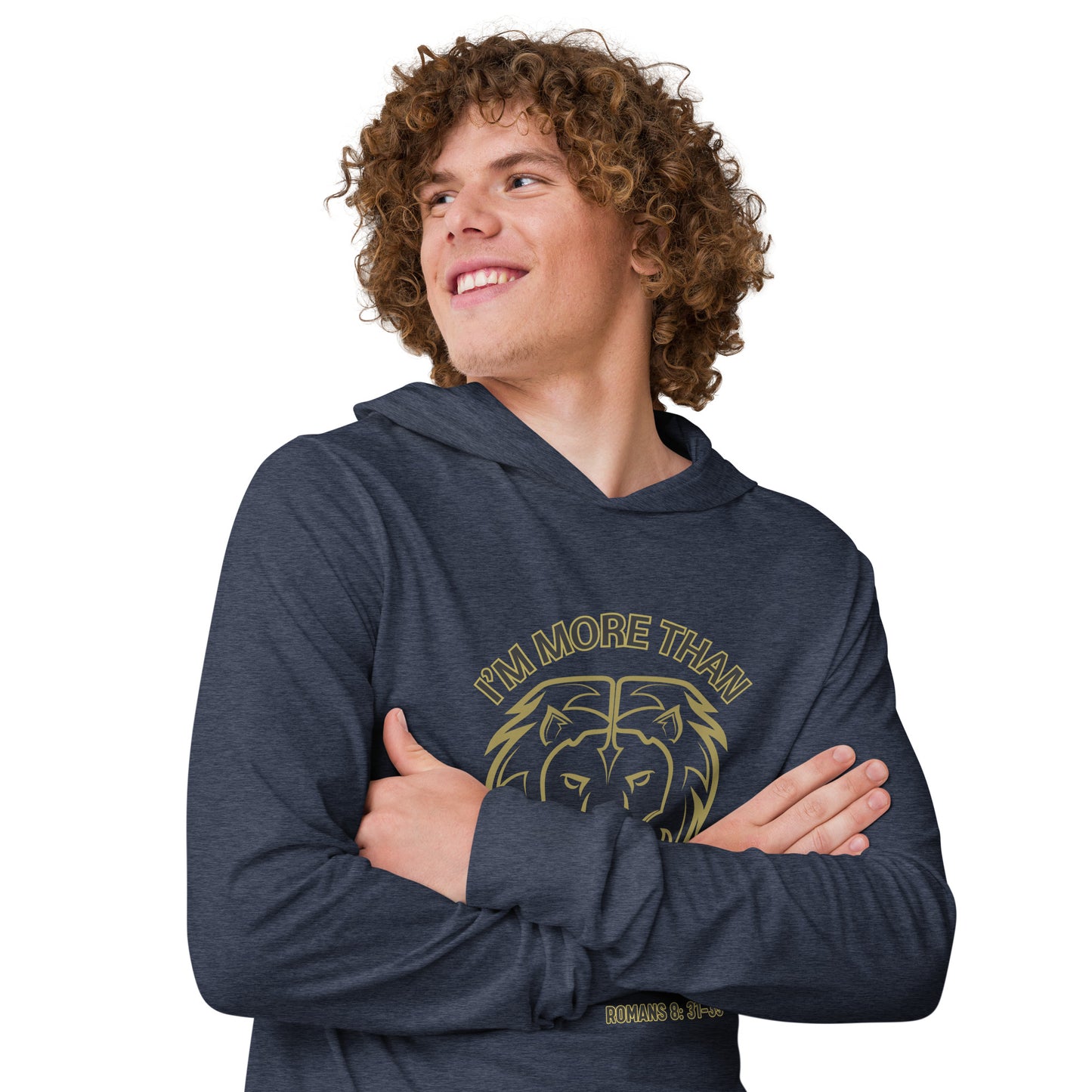 Think Positive-Hooded long-sleeve tee