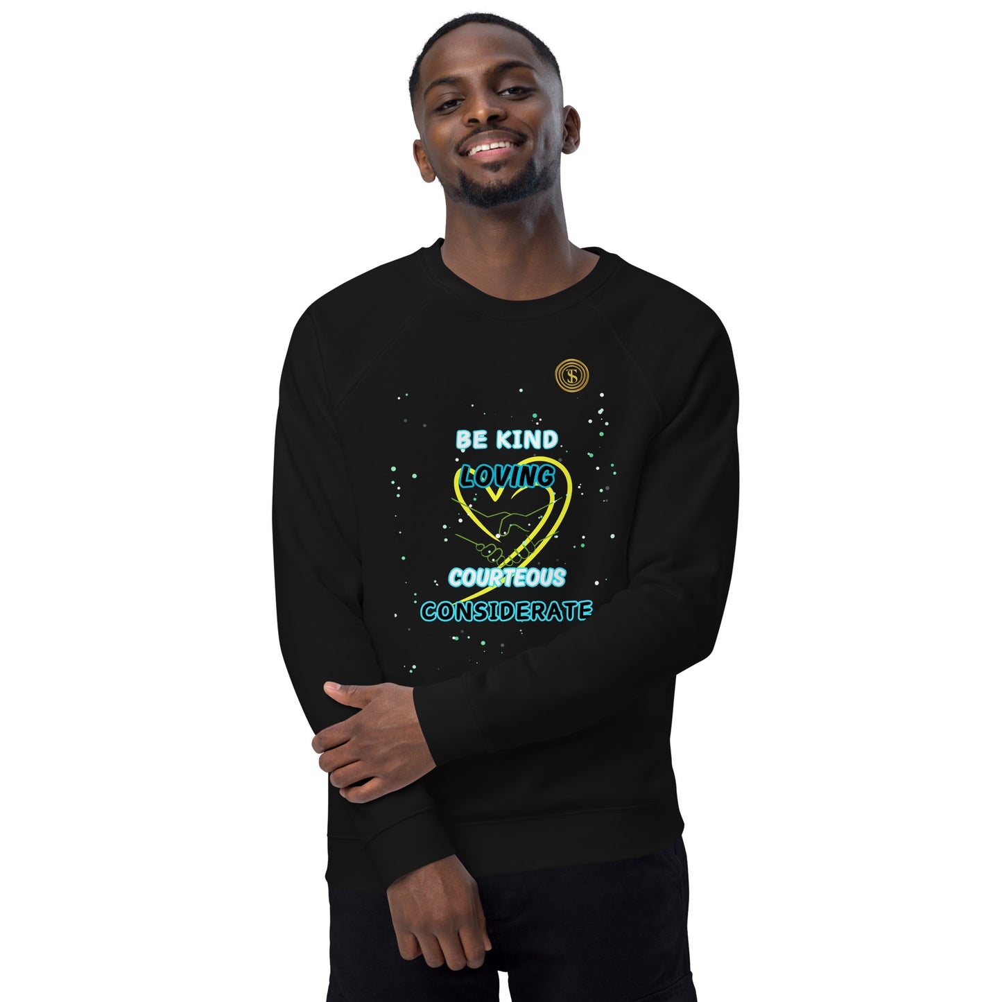 A Heart Thing- Unisex organic raglan sweatshirt