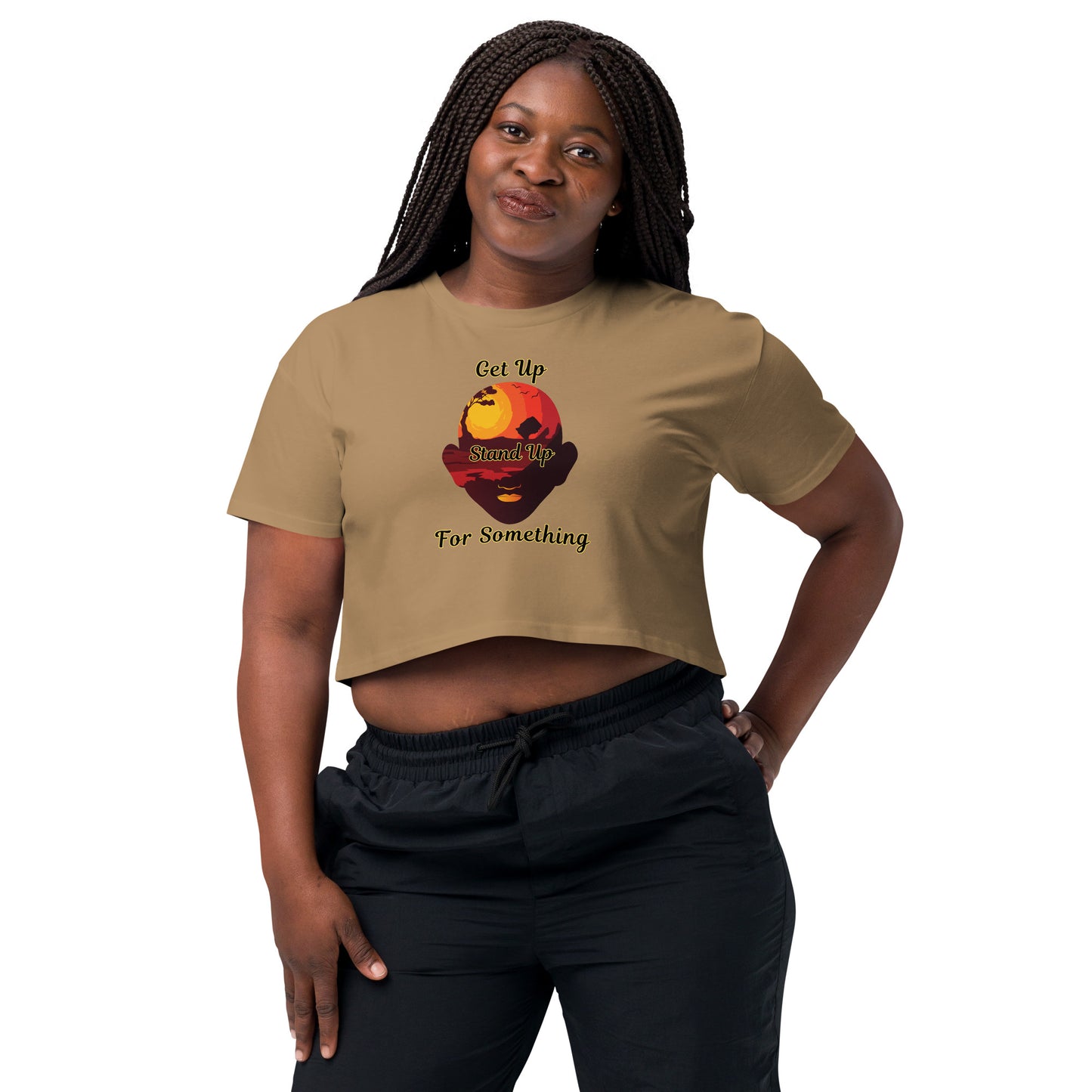 Think Positive-Women’s crop top