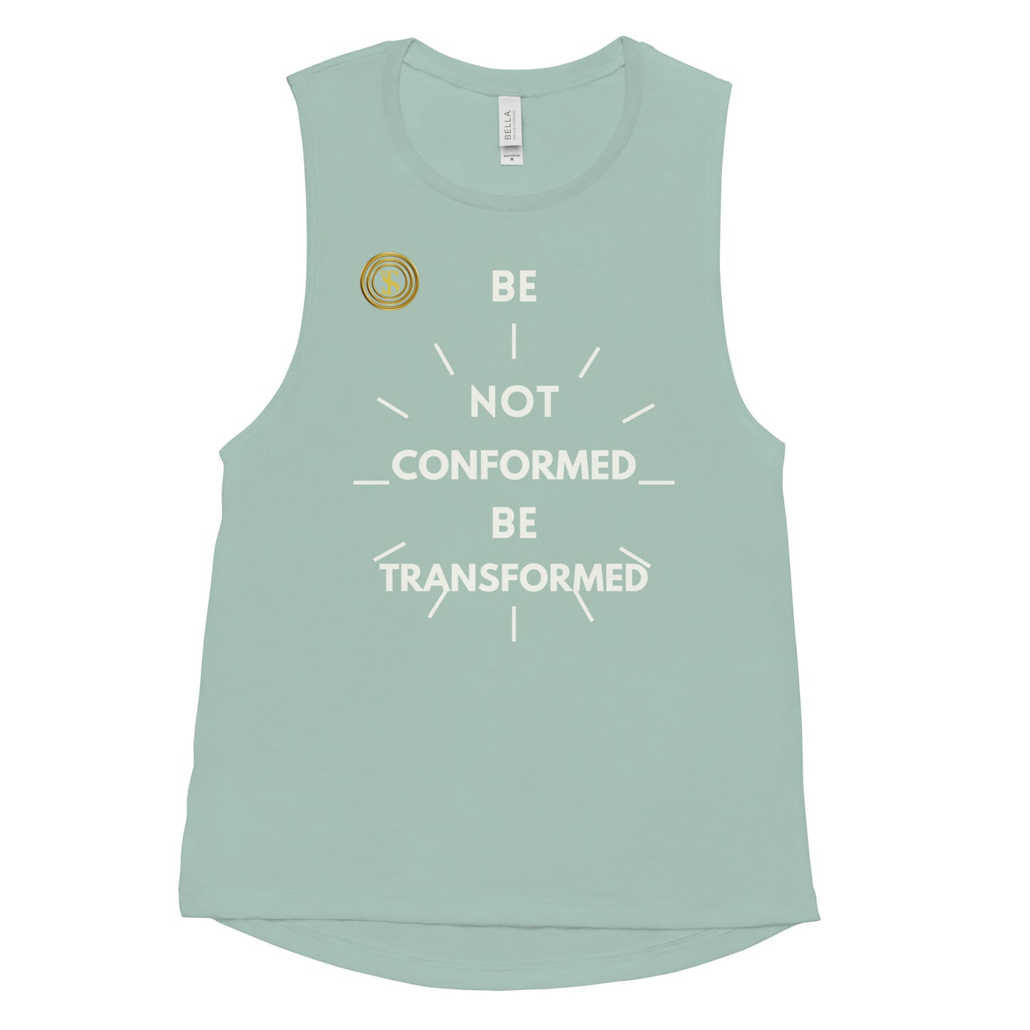 Think Positive-Ladies’ Muscle Tank