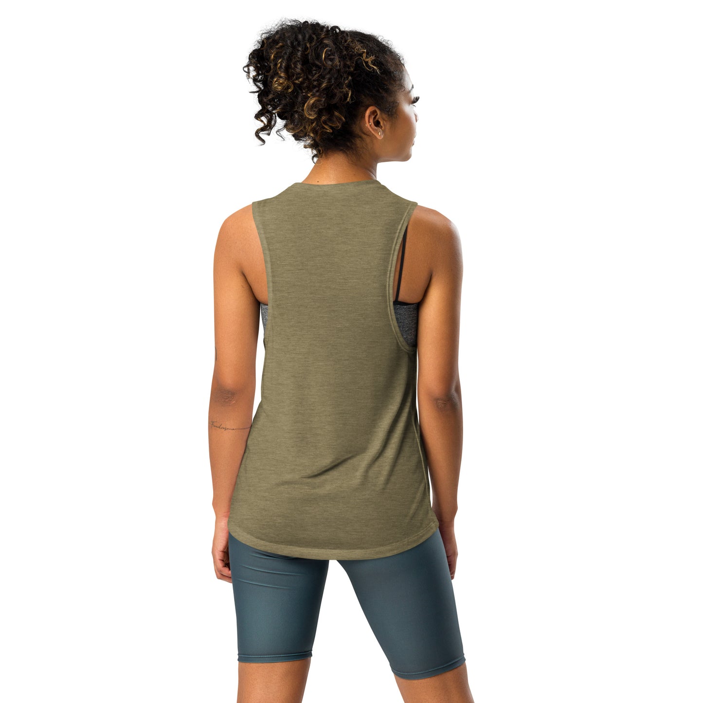 Think Positive-Ladies’ Muscle Tank