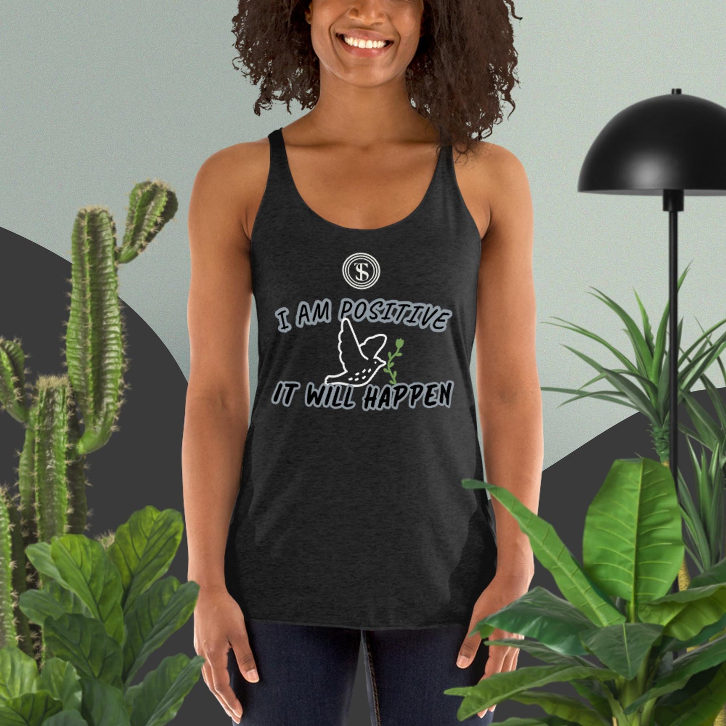 Think Positive-Women's Racerback Tank