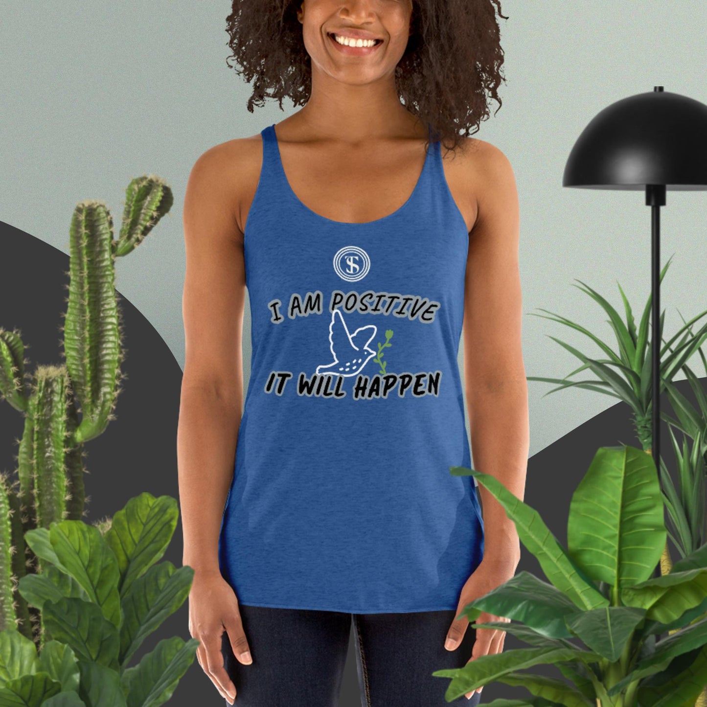 Think Positive-Women's Racerback Tank